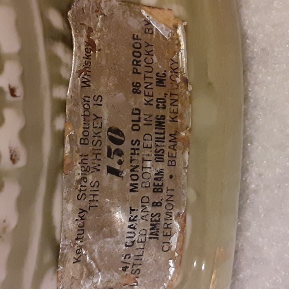 Jim Bean Distillery Regal China Yellow Roses Grn Vintage Whiskey Decanter 12" - Picture 3 of 14